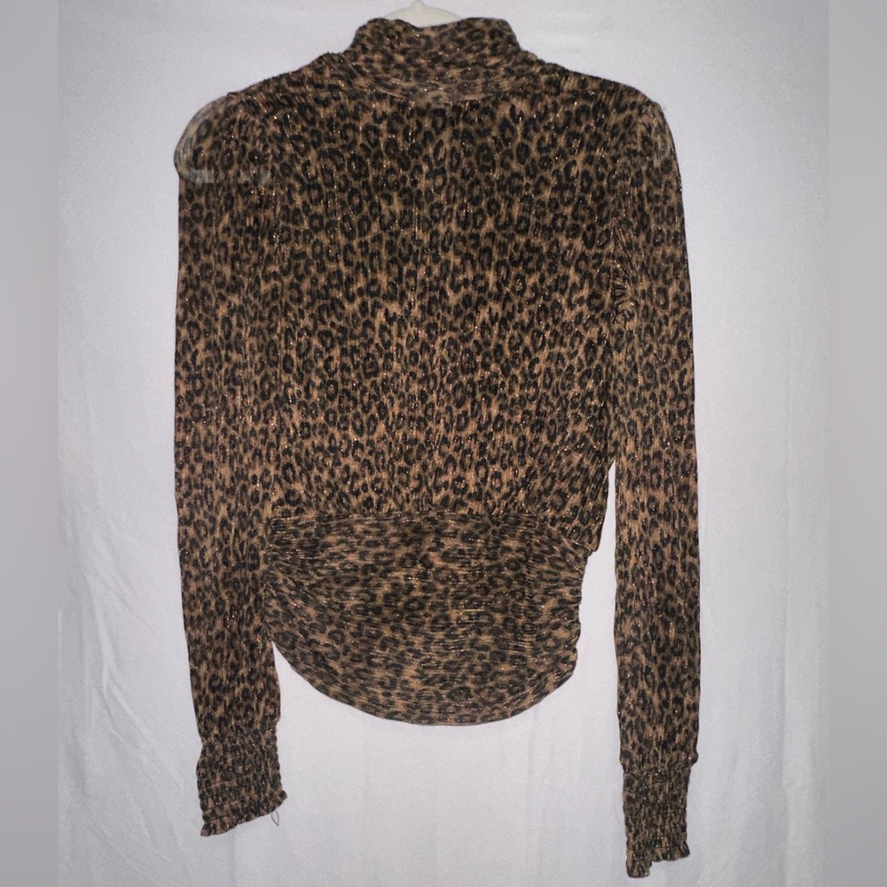 Leopard Print Long Sleeve Top